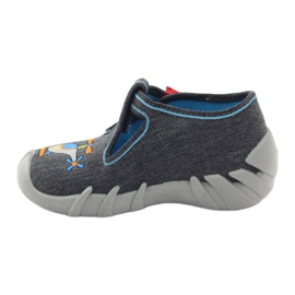 Befado children's shoes 110p307 slippers red grey orange blue 2
