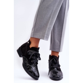 PD1 Women's Flat Heels With Lace Up Black Meroni 2 PD1 Women's Flat Heels With Lace Up Black Meroni 2