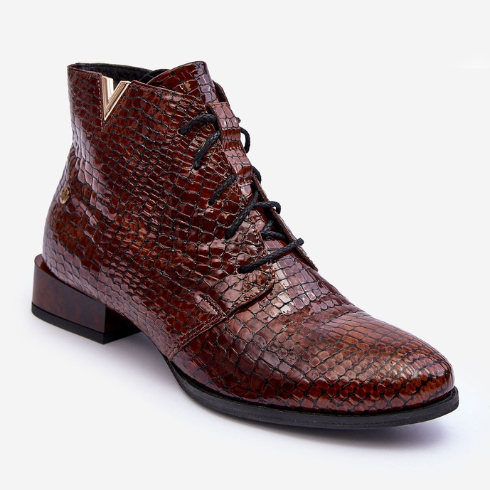 Women's Leather Boots Maciejka 5743C-02 Brown 1