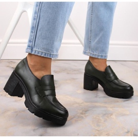 Shoes on the post Potocki W WOL166B green 2