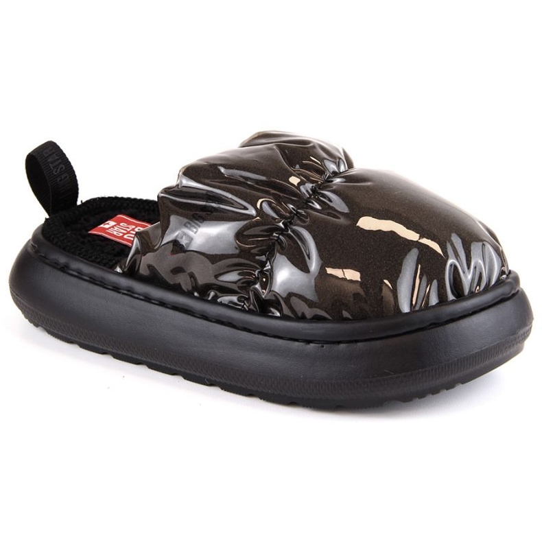 Home slippers metallic Big Star W INT1910 black 2