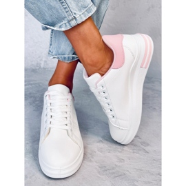Maes Pink wedge sneakers white 1 Maes Pink wedge sneakers white 1