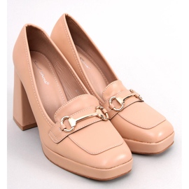 Albers Nude heel loafers beige 1