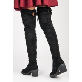 Seastar High suede boots black 1