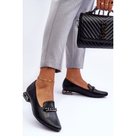 PD1 Ballet Flats With Chain Black Lanez 1