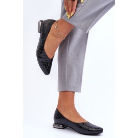 PD1 Vaani Leather Flat Heels Black Vaani 1