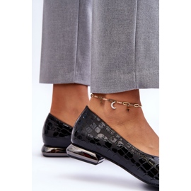 PD1 Vaani Leather Flat Heels Black Vaani 2