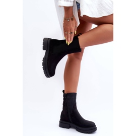 High Warm Boots Jodhpur Boots Nubuck Black Milca 2