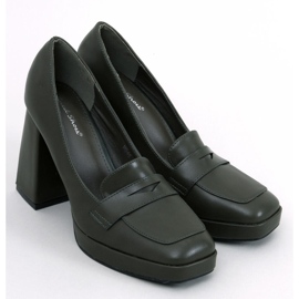 Entee Green heel loafers 1