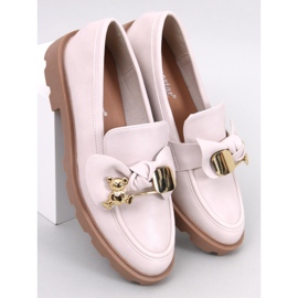 Loafers with a golden bear Honey Beige 1