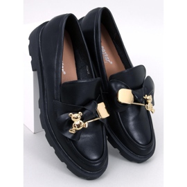 Loafers with a gold bear Honey Black 1