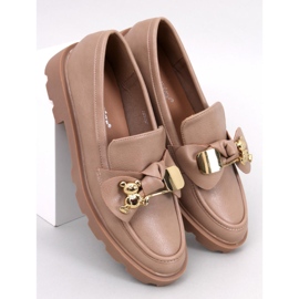 Honey Khaki golden teddy bear loafers beige 1
