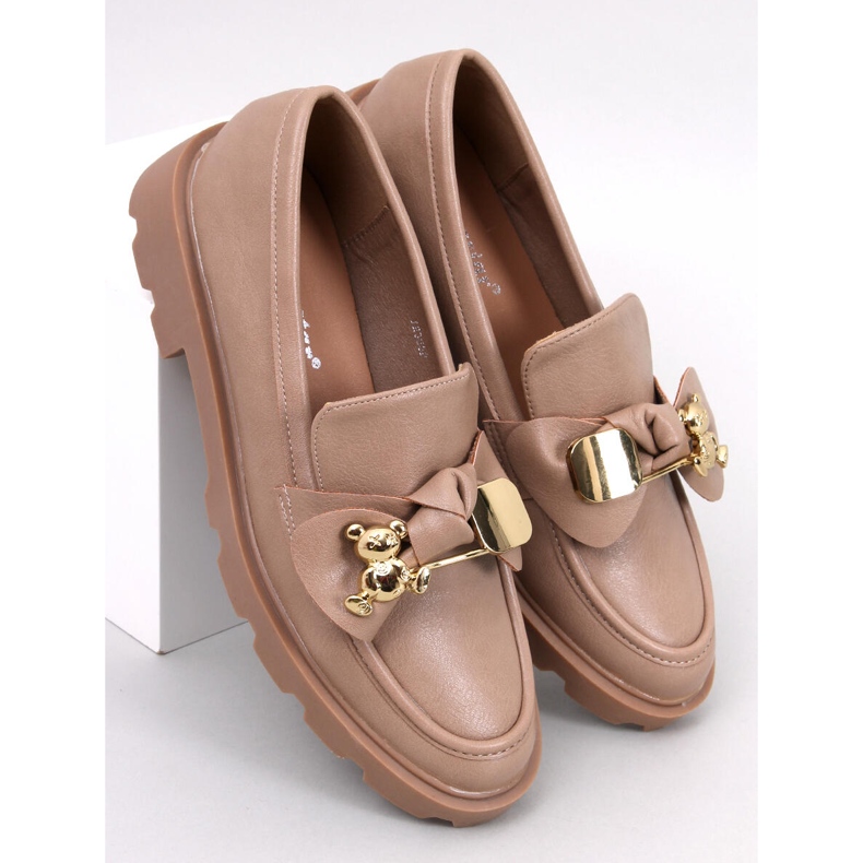 Honey Khaki golden teddy bear loafers beige 1