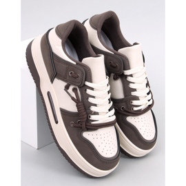 Clavell Coffee high-soled sneakers beige 1