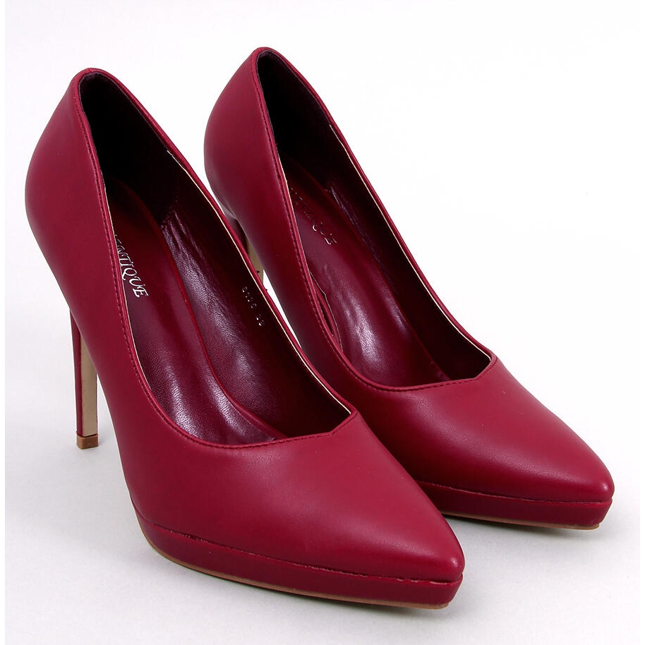 Wine red pumps hot sale