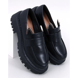 Platform moccasins with ears from Bunnies Black 1