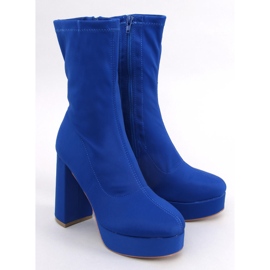 Baldacci Blue platform boots 1