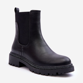 Women's Leather Jodhpur Boots Black Crowder 1