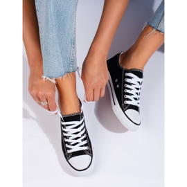 Classic black Shelovet women's sneakers 1