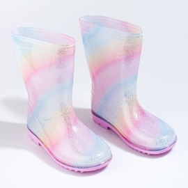 Girls' multicolored Shelovet rain boots 1 Girls' multicolored Shelovet rain boots 1