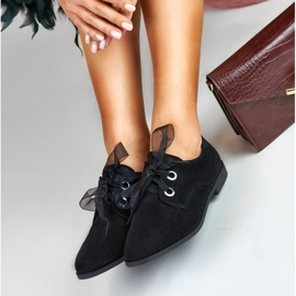La.Fi Elegant suede shoes black 1
