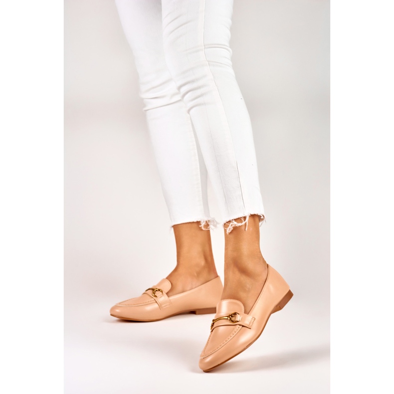 Elegant beige women's shoes 2