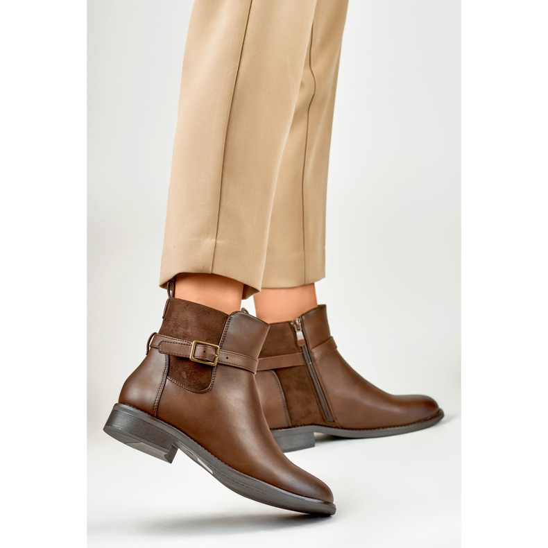 Women's brown casual boots 1