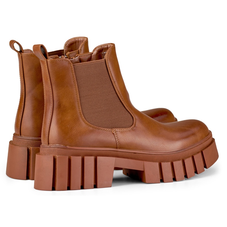 Veris women's brown work boots 1