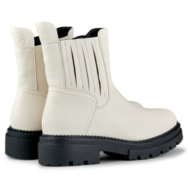 Light beige women's eco-leather shoes from Dany 1 Light beige women's eco-leather shoes from Dany 1