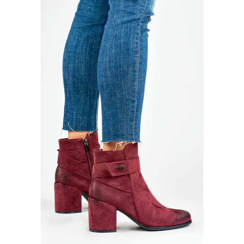 Burgundy classic boots from Blaise red 2