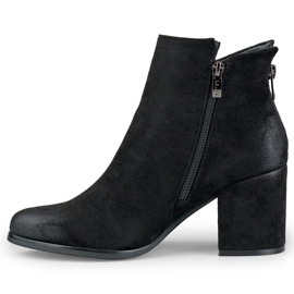 Women's black suede ankle boots from Charlotte 1
