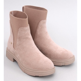 Mead Khaki women's Chelsea boots beige 1