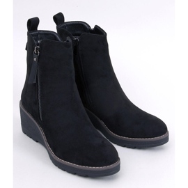 Meyer Black wedge boots 1