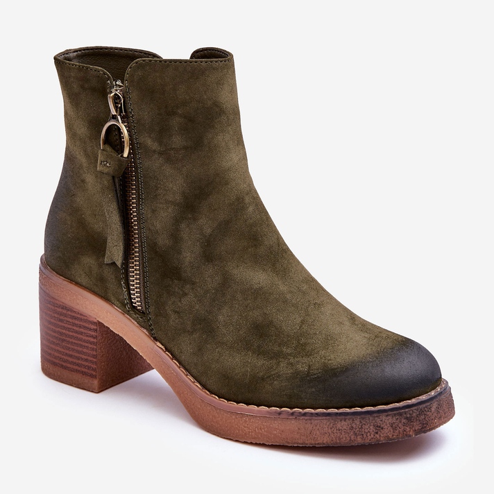 Women's Suede Classic Ankle Boots Green Limoso 1 Women's Suede Classic Ankle Boots Green Limoso 1