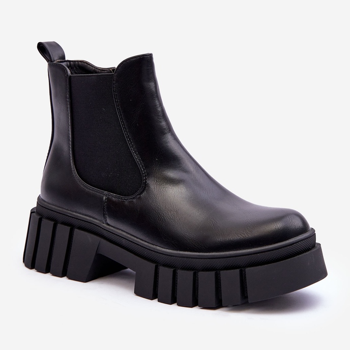PG1 Chunky Leather Boots Chelsea Boots Black Orryss 1 PG1 Chunky Leather Boots Chelsea Boots Black Orryss 1