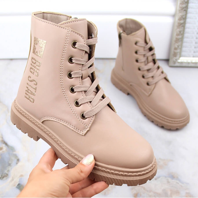 Beige insulated boots for girls Big Star MM374154 1 Beige insulated boots for girls Big Star MM374154 1