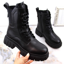 Big Star MM274581 insulated black women's trapper boots 1