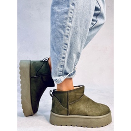 Platform snow boots Solnis Green 2