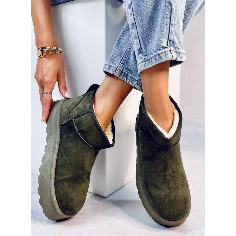 Platform snow boots Solnis Green 1