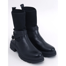 Shaffer Black elastic ankle boots 1
