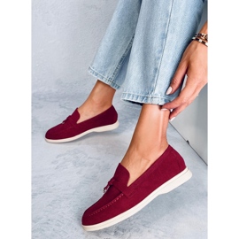 Women's loafers Eunice Wine red 1