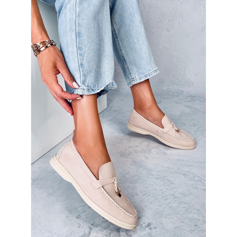 Women's loafers Eunice Beige 2