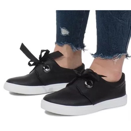 Black Sneakers with Bows Lou 1