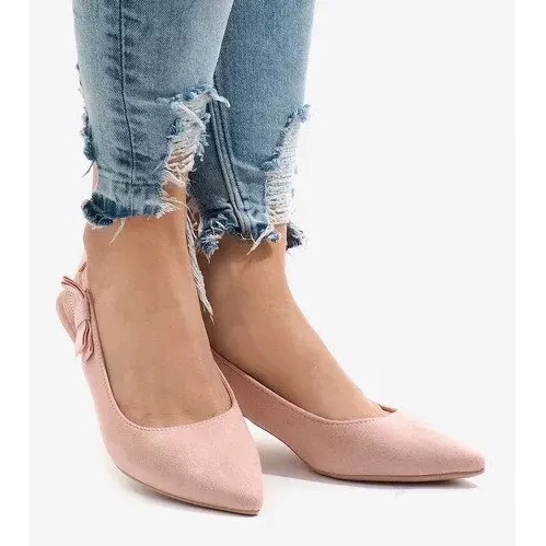 Pink pumps on a B-43 heel 1