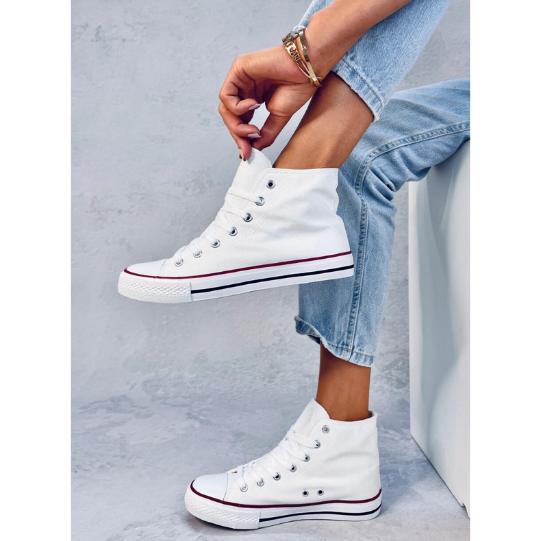 Canvas sneakers Jude White ankle 2
