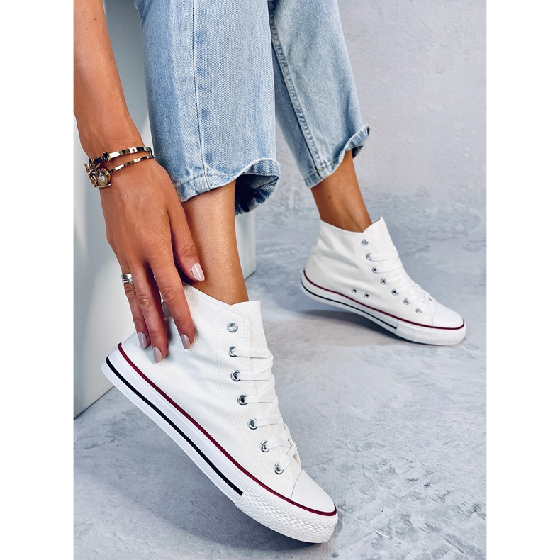 Canvas sneakers Jude White ankle 1