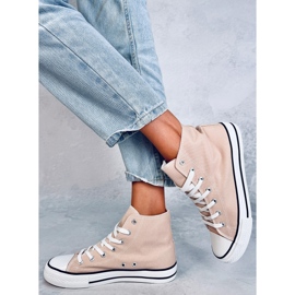 Canvas sneakers Jude Khaki ankle beige 1