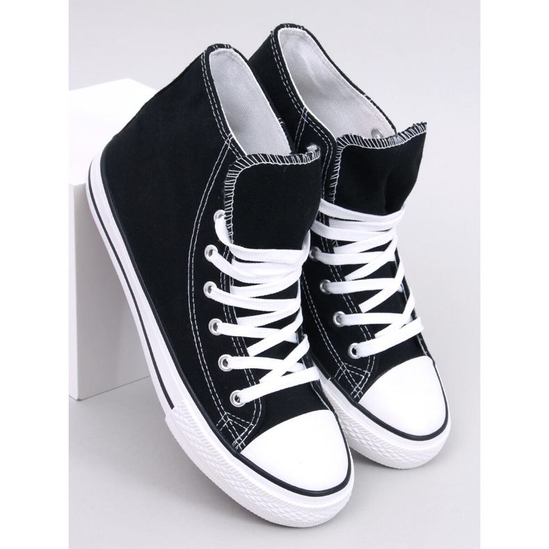 Jude Black canvas sneakers 1
