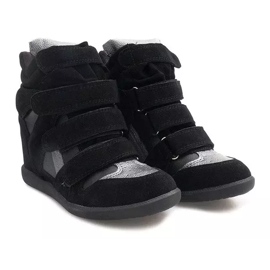 Wedge Sneakers R9686 Black 2