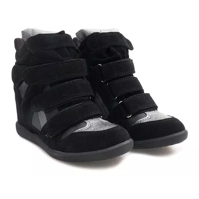 Wedge Sneakers R9686 Black 2 Wedge Sneakers R9686 Black 2